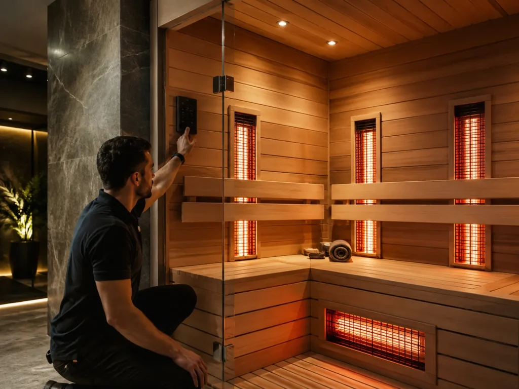 steam room and sauna installation in Houston